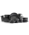 Stone Lain Grao 32 Pc. Dinnerware Set, Service For 8 In Gray