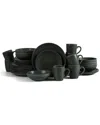 Stone Lain Grao 32-piece Dinnerware Set Stoneware In Green