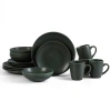 Stone Lain Grao Stoneware 16-piece Dinnerware Set In Green
