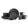 Stone Lain Grao Stoneware 16-piece Dinnerware Set In Grey