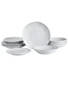 Stone Lain Harper 12-piece Dinnerware Set Stoneware In White