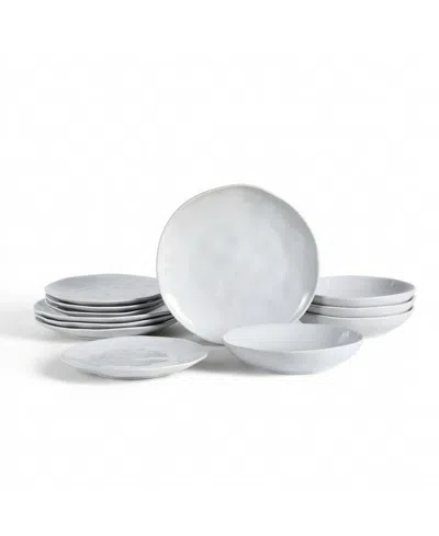 Stone Lain Harper 12-piece Dinnerware Set, Service For 4 In Gray