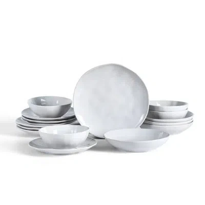 Stone Lain Harper 16-piece Dinnerware Set Stoneware In White
