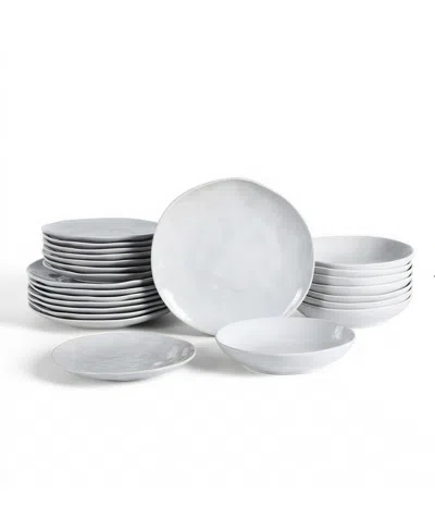 Stone Lain Harper 24-piece Dinnerware Set, Service For 8 In White