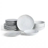 Stone Lain Harper 24-piece Dinnerware Set Stoneware In White