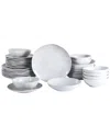 Stone Lain Harper Stoneware 32-piece Dinnerware Set In Gray