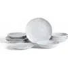 Stone Lain Harper 12-piece Dinnerware Set Stoneware In White