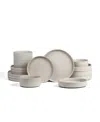 Stone Lain Haven 16 Pc. Dinnerware Set, Service For 4 In Sand