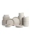 Stone Lain Haven 32-piece Dinnerware Set Stoneware In Brown