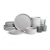 Stone Lain Haven 4-pc. Stoneware Dinnerware Set In Gray