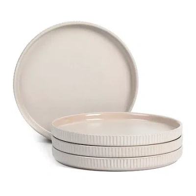 Stone Lain Haven 4-pc. Stoneware Salad Plate In Sand