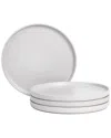 Stone Lain Haven 4-pc. Stoneware Dinner Plate In White