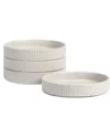 Stone Lain Haven 4pc Pasta Bowl Set Stoneware In White
