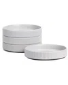 Stone Lain Haven 4pc Pasta Bowl Set Stoneware In White