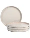 Stone Lain Haven 4pc Salad Plate Set Stoneware In Neutral