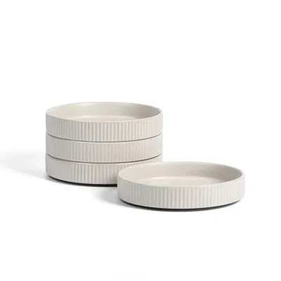 Stone Lain Haven 4-piece Pasta Bowl Set Stoneware In Beige