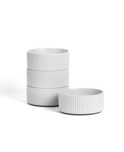 Stone Lain Haven Cereal Bowls, Set Of 4 In Gray