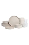 Stone Lain Haven Stoneware 16-piece Dinnerare Set With Glasses In Neutral