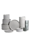 Stone Lain Haven Stoneware 16-piece Dinnerare Set With Glasses In Neutral