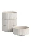 Stone Lain Haven Stoneware 4-piece Bowl Set In Neutral