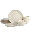 Stone Lain Infinity 12-piece Dinnerware Set Stoneware In Neutral