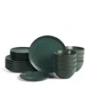 Stone Lain Infinity 24-pc. Dinnerware Set, Service For 8 In Green