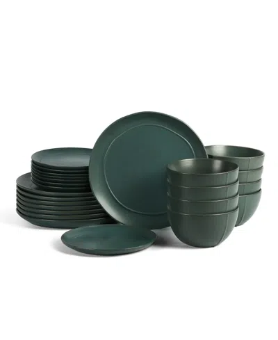 Stone Lain Infinity 24-pc. Dinnerware Set, Service For 8 In Green