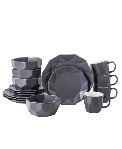Stone Lain Jamie 16 Pc. Dinnerware Set, Service For 4 In Gray