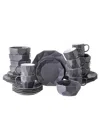 Stone Lain Jamie 32 Pc. Dinnerware Set, Service For 8 In Gray