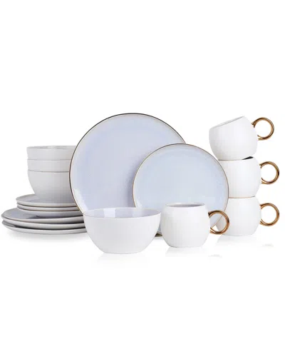 Stone Lain Josephine 16 Pc. Dinnerware Set, Service For 4 In Lavender
