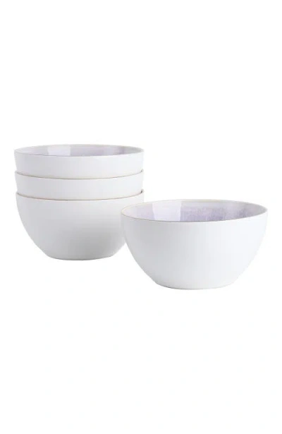 Stone Lain Josephine Porcelain 4-piece Bowl Set In White