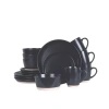 Stone Lain Jules 16 Piece Dinnerware Set In Black