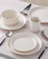 Stone Lain Jules 32 Pc. Dinnerware Set, Service For 8 In Off White