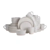 Stone Lain Jules 32-pc. Stoneware Dinnerware Set In White
