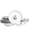 Stone Lain Knox 24pc Dinnerware Set In White