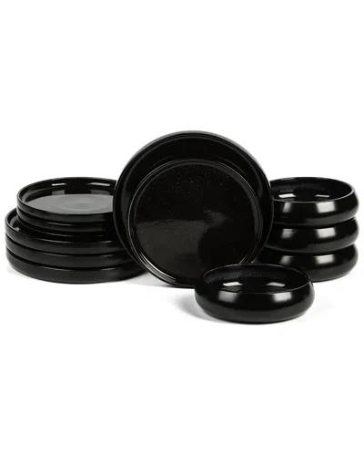 Stone Lain Lagoon 12pc Stoneware Dinnerware Set