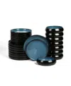 Stone Lain Lagoon Stoneware 24-piece Dinnerware Set In Blue