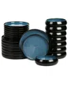 Stone Lain Lagoon Stoneware 24-piece Dinnerware Set