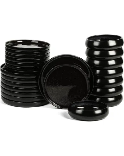 Stone Lain Lagoon 24pc Stoneware Dinnerware Set
