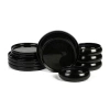 Stone Lain Lagoon 4-pc. Stoneware Dinnerware Set In Black