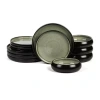 Stone Lain Lagoon 4-pc. Stoneware Dinnerware Set In Green