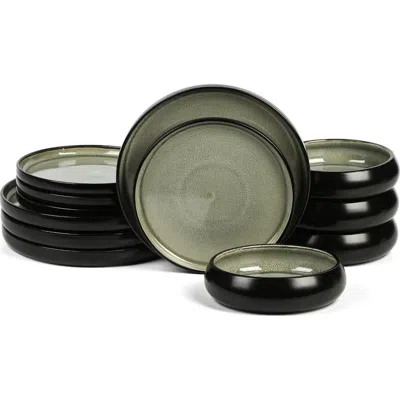STONE LAIN STONE LAIN LAGOON STONEWARE 12-PIECE DINNERWARE SET