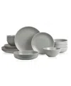 Stone Lain Lauren 16pc Stoneware Dinnerware Set In Green