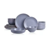 Stone Lain Lauren 16 Piece Dinnerware Set In Gray