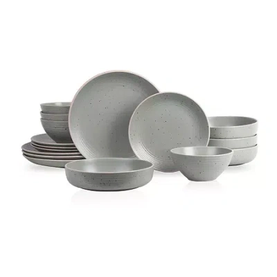 Stone Lain Lauren 16 Piece Dinnerware Set In Green