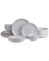 Stone Lain Lauren 16pc Stoneware Dinnerware Set In White