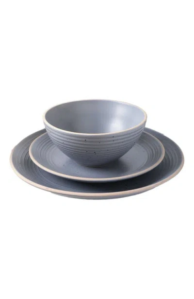 Stone Lain Lauren Stoneware 16-piece Dinnerware Set In Gray