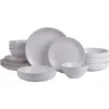 Stone Lain Lauren Stoneware 16-piece Dinnerware Set In White