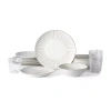 Stone Lain Linea 4-pc. Stoneware Dinnerware Set In Sand