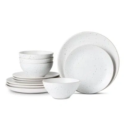 Stone Lain Lorie 12-piece Dinnerware Set Stoneware In White